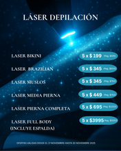 Cargar imagen en el visor de la galería, FULL BODY INCLUYE ESPALDA DEPILACIÓN LÁSER / 5 TRATAMIENTOS